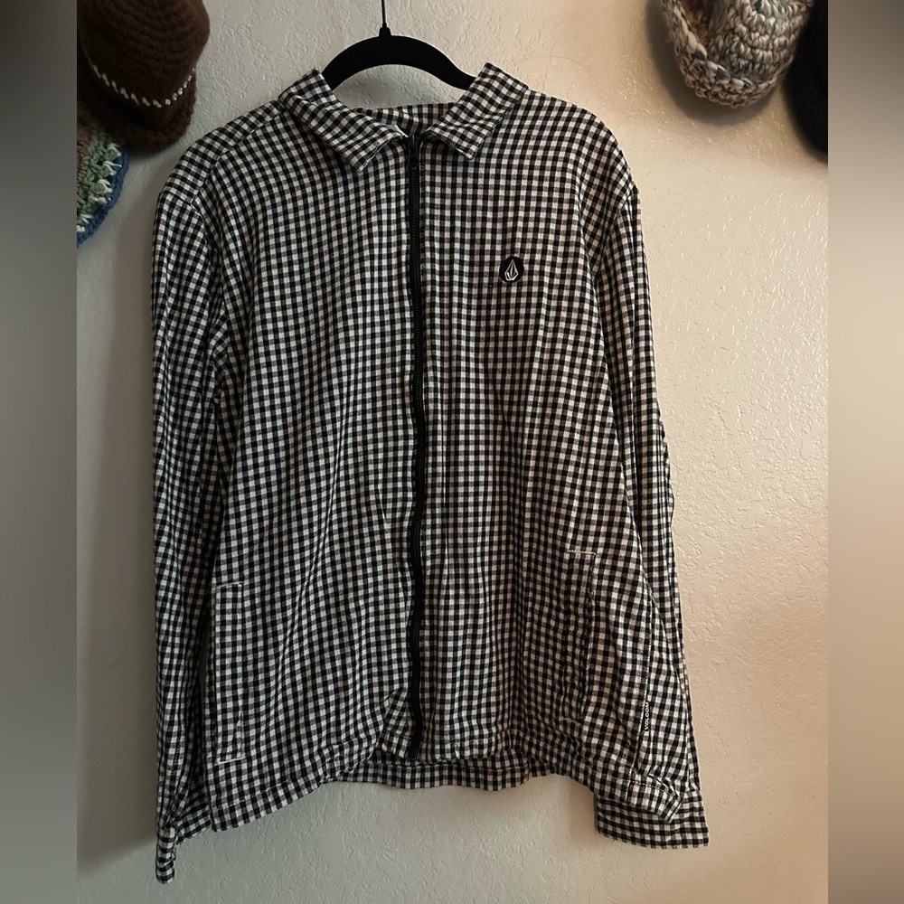 Volcom Monochrome Plaid Shirt